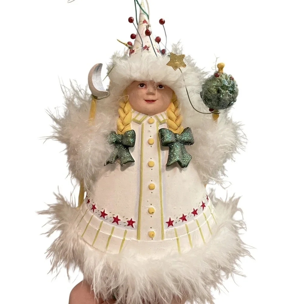 Department 56‎ Patience Brewster Krinkles ELF CHILD Star Moon Ornament 56.37932